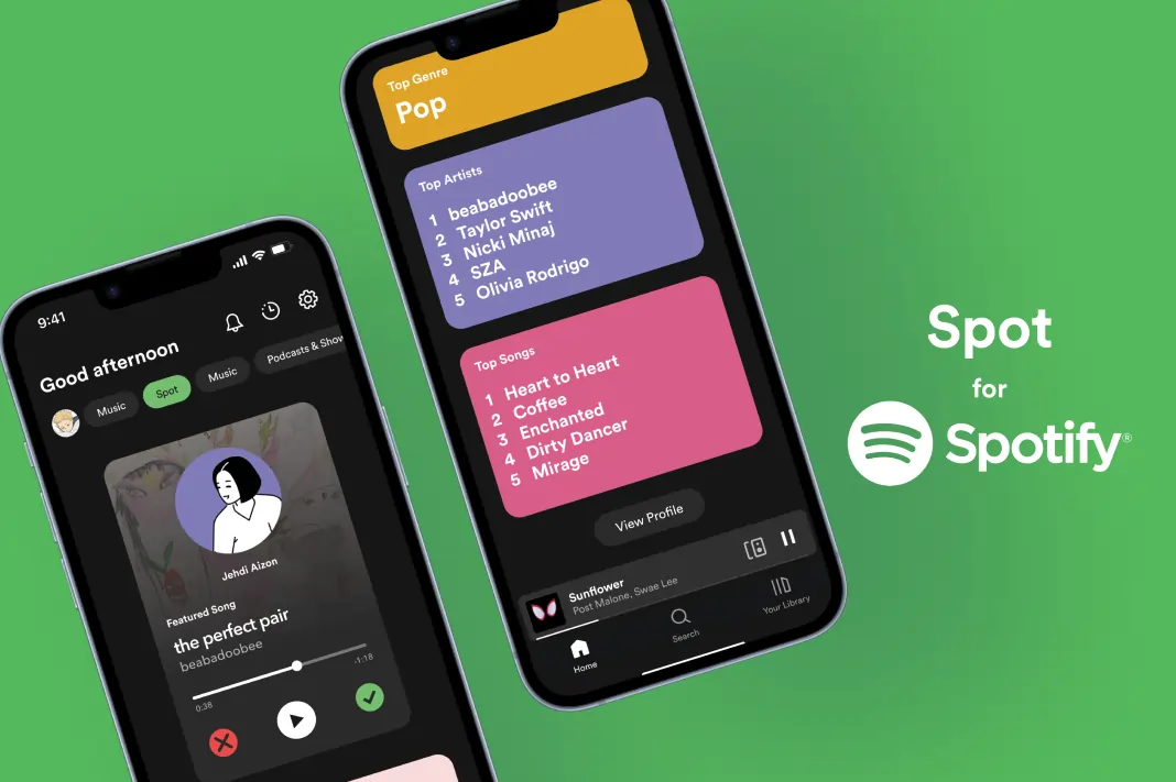 A photo of Spotify New Feature Design